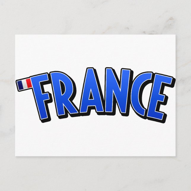 Viva Frankreich! Postkarte (Vorderseite)