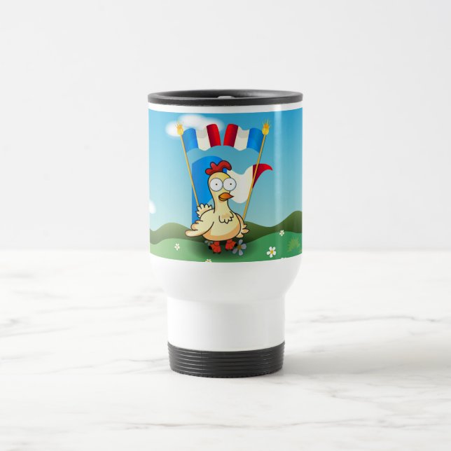 Viva Frankreich! Reisebecher (Mittel)