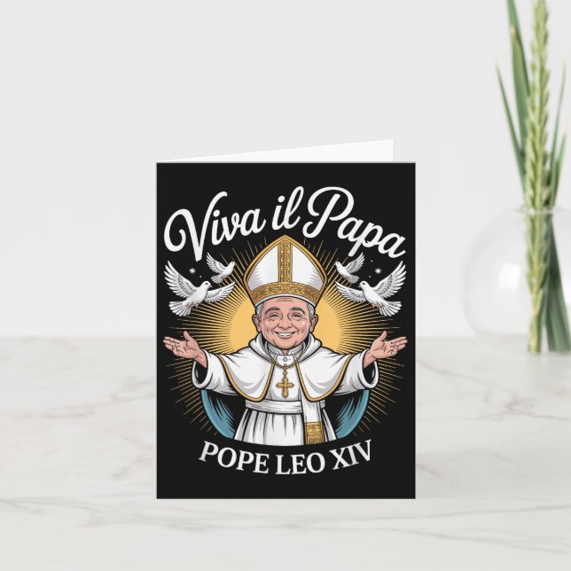 Viva Il Papa Leo Xiv Karte (Vorderseite)