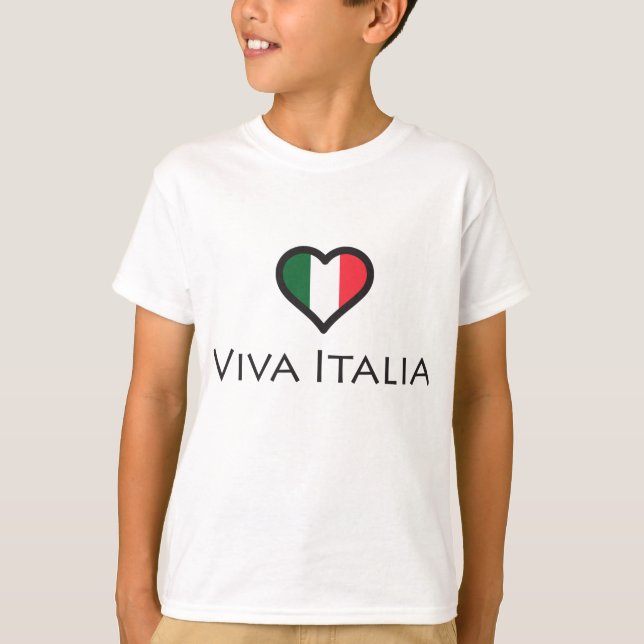 Viva Italien - italienischer Stolz T-Shirt (Vorderseite)