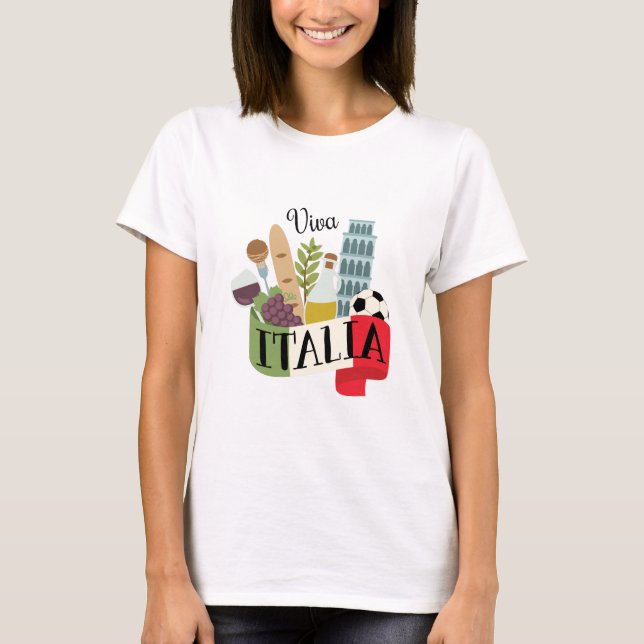 Viva Italien T-Shirt (Vorderseite)