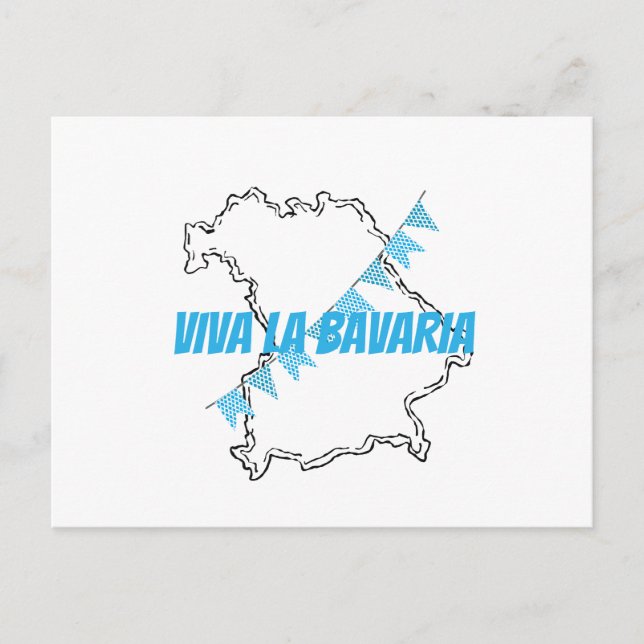 Viva La Bavaria Postkarte (Vorderseite)