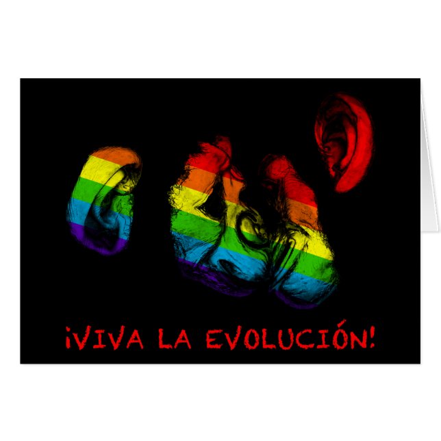 viva la evolucion! Regenbogenschimpansen (Vorderseite (Horizontal))
