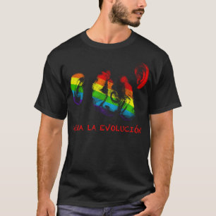 viva la evolucion! Regenbogenschimpansen T-Shirt