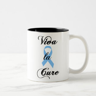 Viva La Heilung - blaues Band Zweifarbige Tasse