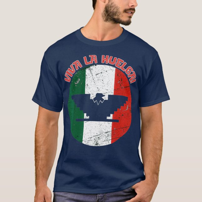 Viva La Huelga Bird Arbeiter der Landwirtschaft T-Shirt (Vorderseite)
