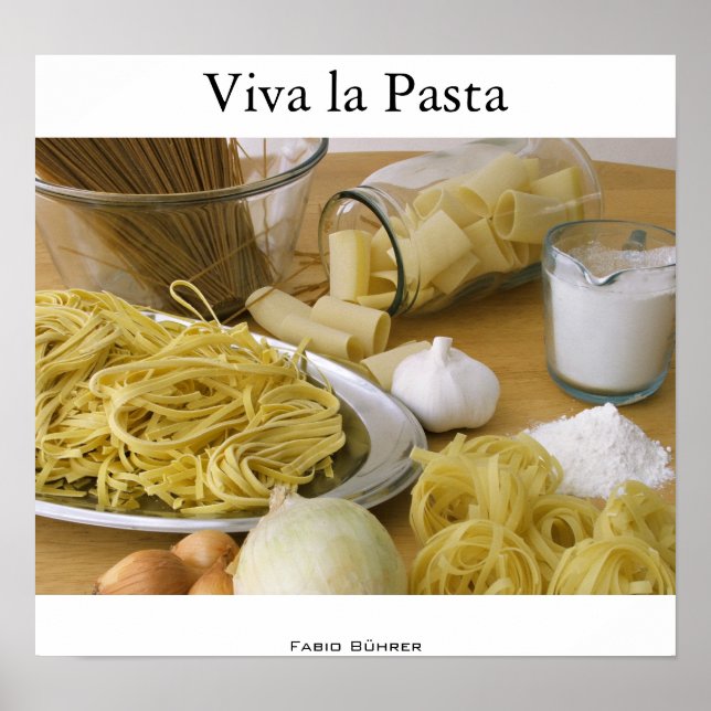 Viva la Pasta Poster (Vorne)