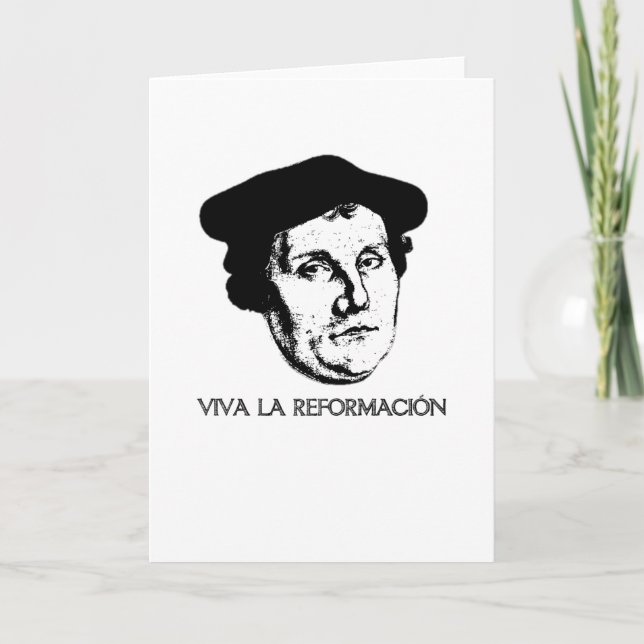 Viva La Revolución Gruß-Karte - Martin Luther Karte (Vorderseite)