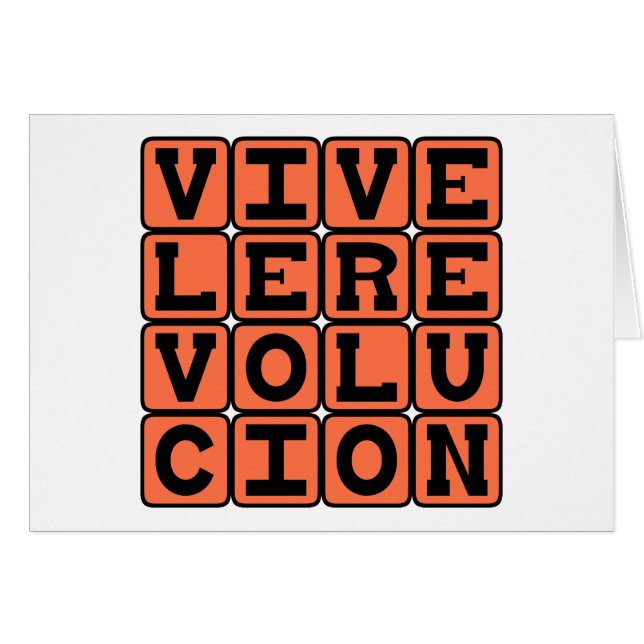 Viva La Revolución, lange lebe die Revolution (Vorderseite (Horizontal))