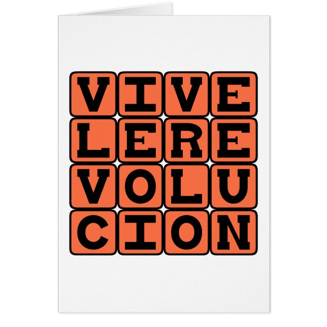 Viva La Revolución, lange lebe die Revolution (Vorne)