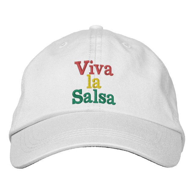 Viva la salsa bestickte baseballkappe (Vorderseite)