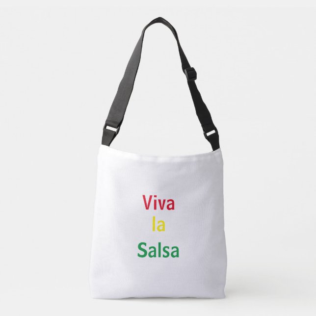Viva la salsa tragetaschen mit langen trägern (Vorderseite)