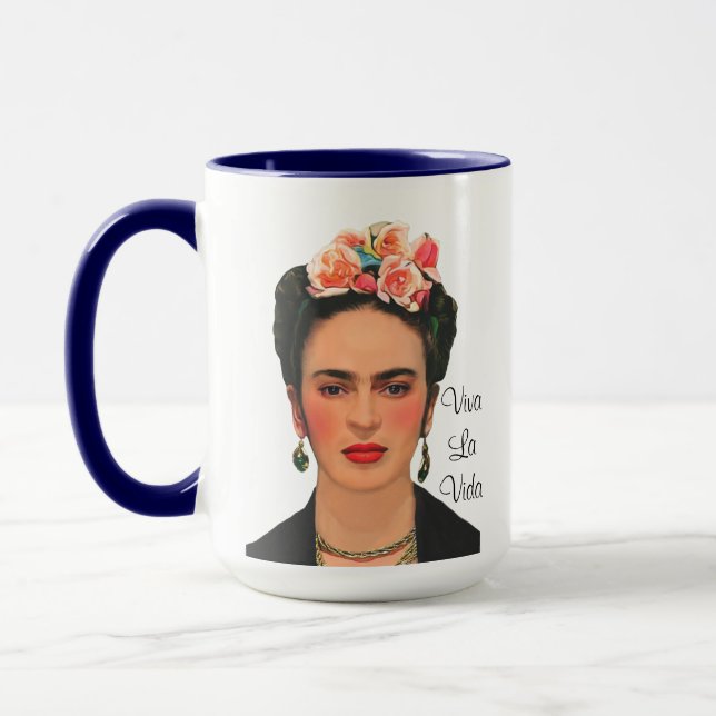 Viva La Vida - Frida Kahlo Mug Tasse (Links)