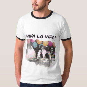 Viva La Vida Retro-Skeleton-Ringert-Shirt T-Shirt
