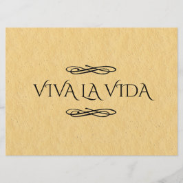 Viva La Vida Sign | Live Life Sign