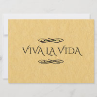 Viva La Vida Sign | Live Life Sign