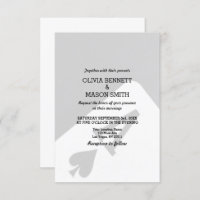 Viva Las Vegas Hochzeit in Urlaubsort Einladung