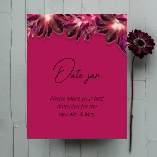 Viva Magenta, Brautparty mit floralen Datteln Poster