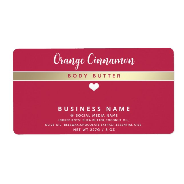 Viva magenta Einfaches, modernes weißes Herzproduk (Vorne)