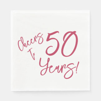 Viva Magenta jubelt bis 50 Jahre Napkins Serviette