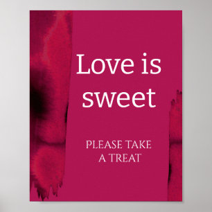 Viva Magenta Moderne Liebe ist ein süßes Brautpart Poster