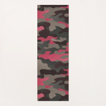 Viva Magenta und Yoga Mat der grauen Camouflage