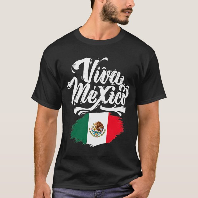 Viva Mexica 16. September Unabhängigkeitstag Mexik T-Shirt (Vorderseite)