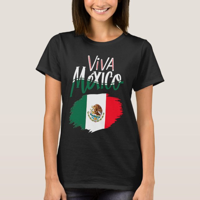Viva Mexica 16th September Independence Day Mexica T-Shirt (Vorderseite)