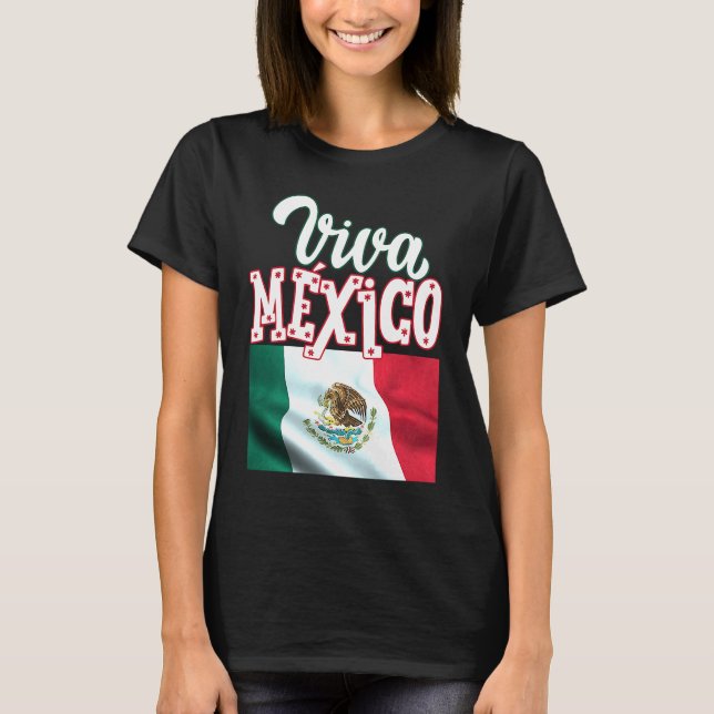 Viva Mexica 16th September Independence Day Mexica T-Shirt (Vorderseite)