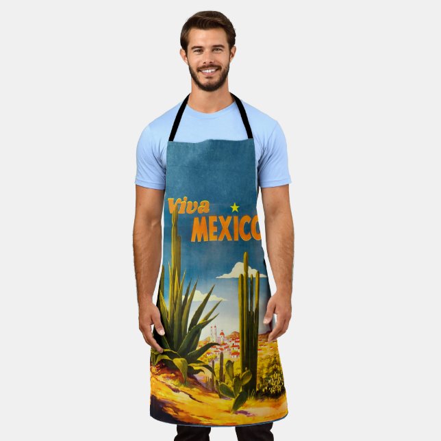 Viva Mexico All-over Print-Schürze Schürze (Getragen)
