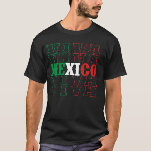 Viva Mexico Art Fahne mexikanisches Kunstwerk Desi T-Shirt
