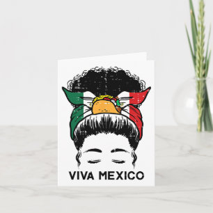 Viva Mexico Black Women Cinco De Mayo Mexican Inde Karte