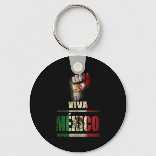 Viva Mexico Cabrones And Christmas Mexico Women Ki Schlüsselanhänger (Vorderseite)
