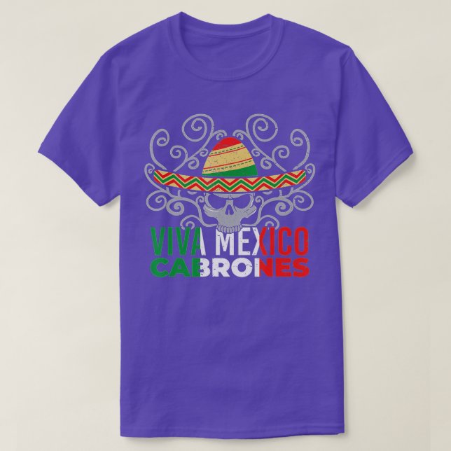 Viva Mexico Cabrones Mexican Patriot Pride Cinco d T-Shirt (Design vorne)