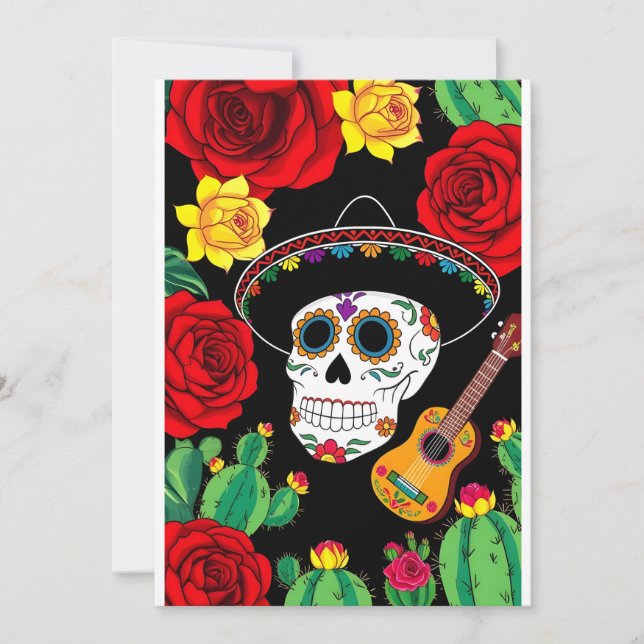 Viva Mexico Celebration Card Einladung (Vorderseite)