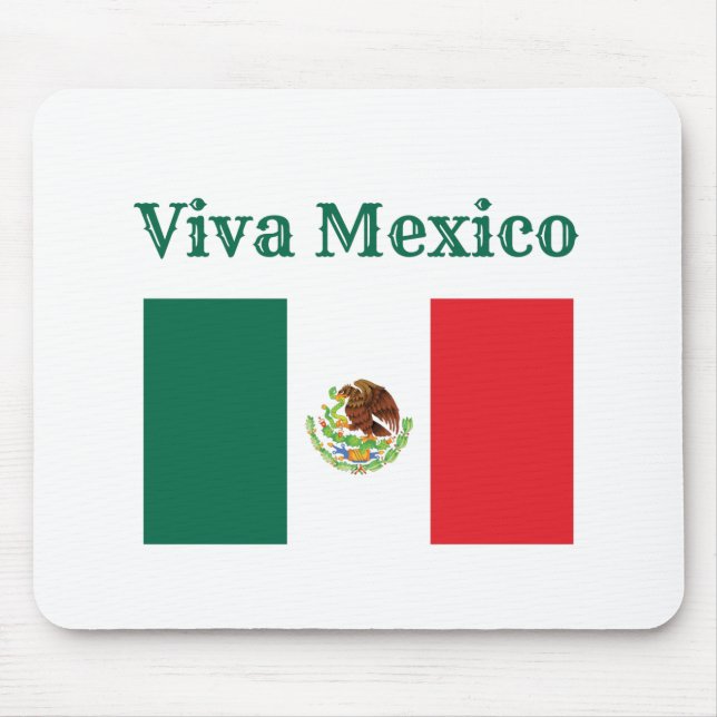Viva Mexico Flag Mousepad (Vorne)