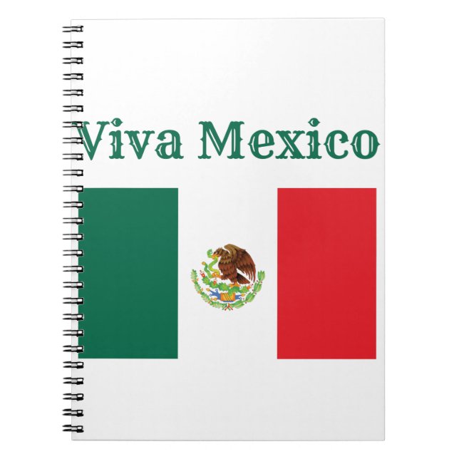 Viva Mexico Flag Notizblock (Vorderseite)