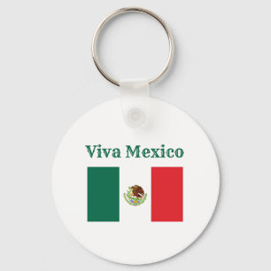 Viva Mexico Flag Schlüsselanhänger