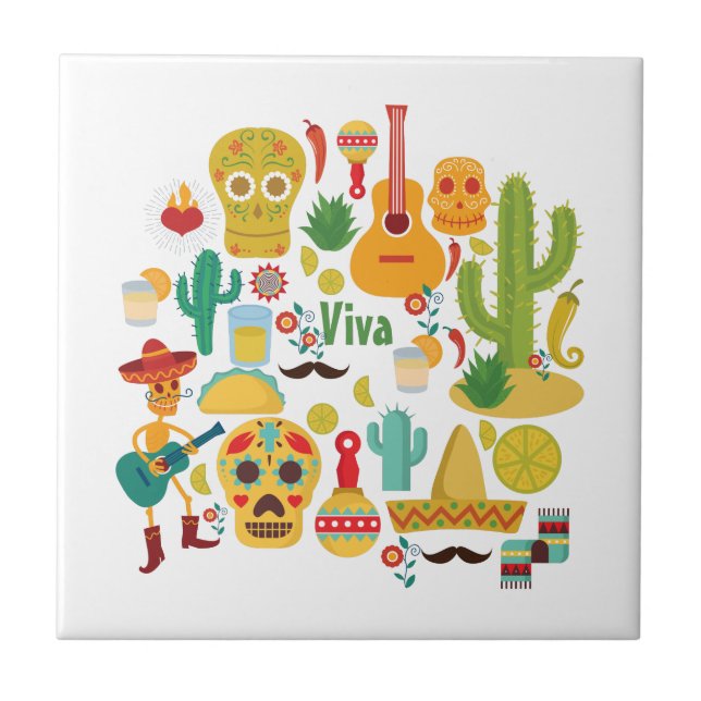 Viva mexico fliese (Vorderseite)