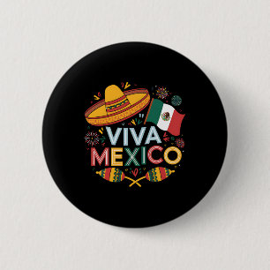 Viva Mexico für den Tag der mexikanischen Unabhäng Button
