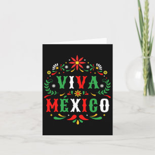 Viva Mexico für den Tag der mexikanischen Unabhäng Karte