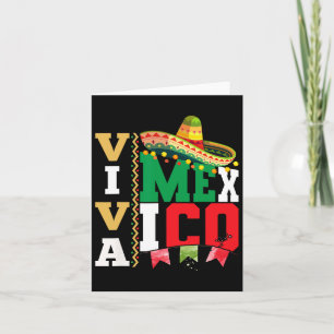 Viva Mexico für den Tag der mexikanischen Unabhäng Karte