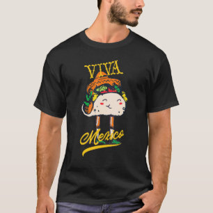 Viva Mexico Happy Niedlich Taco Cinco De Mayo Kost T-Shirt