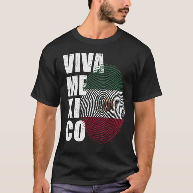 Viva Mexico ist in meiner DNA mexikanische Fingera T-Shirt (Vorderseite)