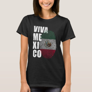 Viva Mexico ist in meiner DNA mexikanische Fingera T-Shirt