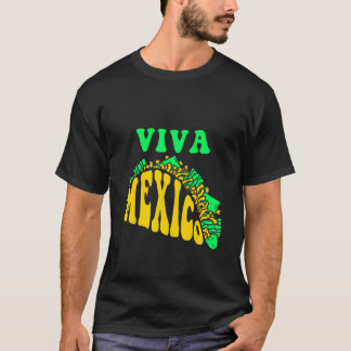Viva Mexico Mexican Sugar Skull Latino Calavera Fi T-Shirt