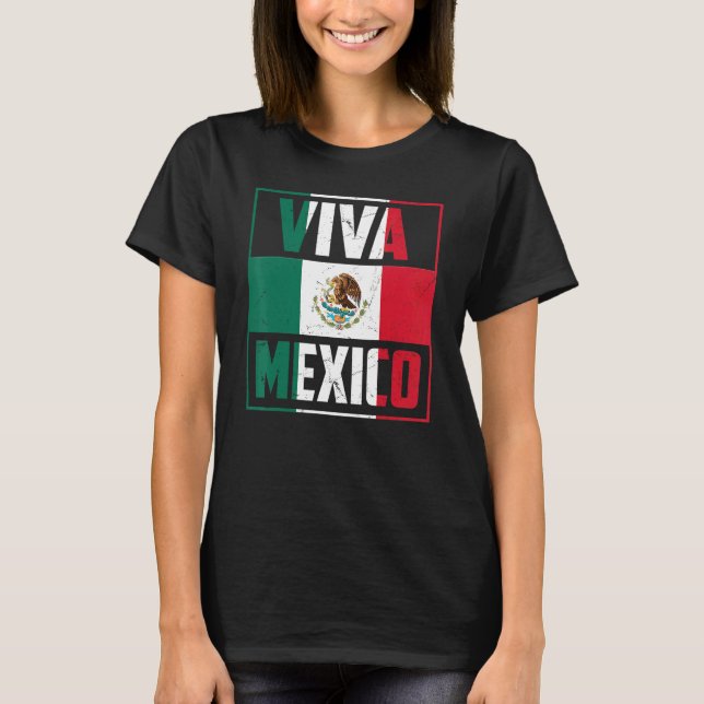 Viva Mexico   Mexico Independence Day Decorations T-Shirt (Vorderseite)