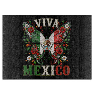 Viva Mexico Mexikanischer Unabhängigkeitstag Fiest Schneidebrett