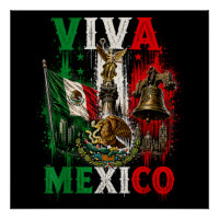 Viva Mexico Mexikanischer Unabhängigkeitstag Retro