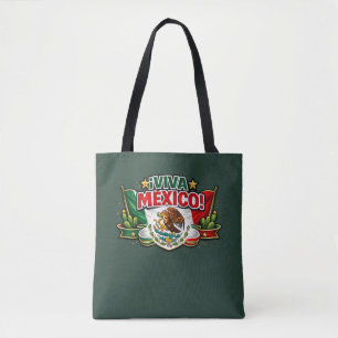 Viva Mexico Patriotic Typography T-Shirt Mexikan